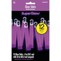 Glow Stick Necklaces, Purple, One Size, 12-pk, for Canada Day/Summer Front_Flat