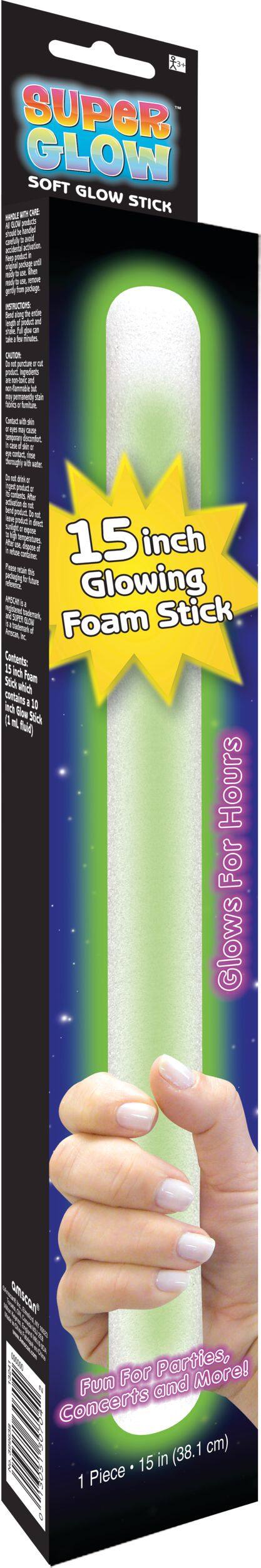Glow Foam Stick, 15-in Front_Angled_Right
