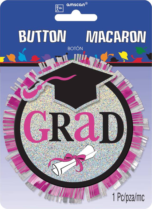 Sparkling Celebration Graduation Button Front_Flat