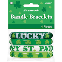 St. Patrick's Day Bangles, 4-ct Front_Flat