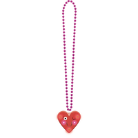 Light-Up Heart Face Necklace Front_Flat