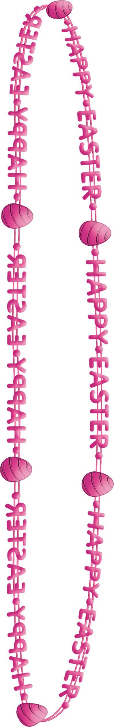 Happy Easter Bead Necklaces, 3-ct Overhead_Flat