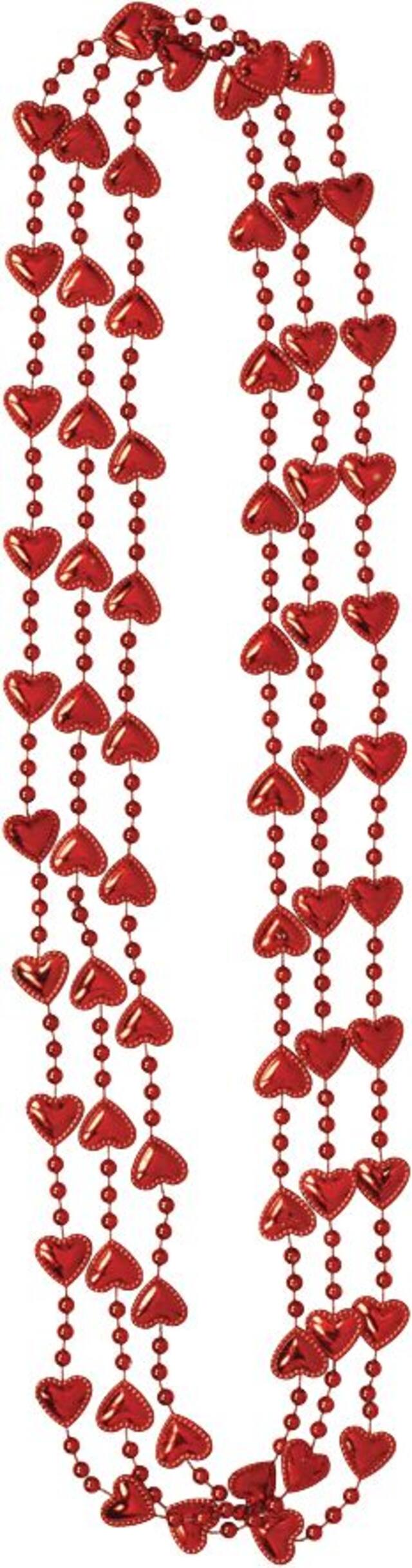 Colliers de perles avec mini coeurs, paq. 3 Overhead_Flat