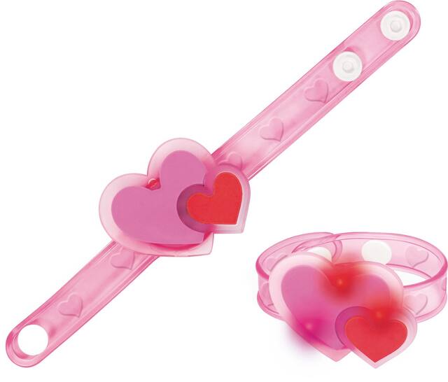 Bracelet de la Saint-Valentin, coeurs lumineux Composite_or_Mixed