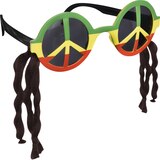 Peace Sign Rasta Sunglasses Front_Angled_Right