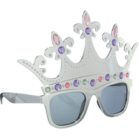 Queen Silver Crown Sunglasses Front_Angled_Right