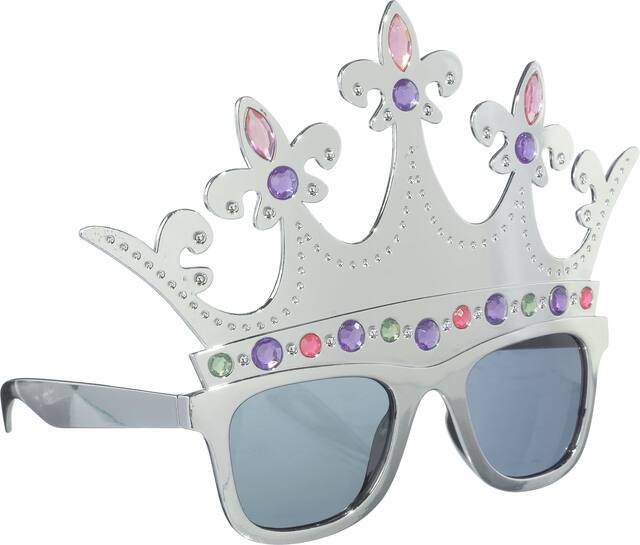 Queen Silver Crown Sunglasses Front_Angled_Right