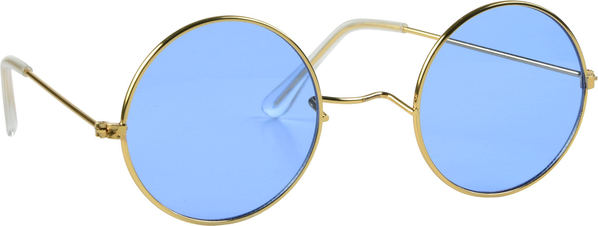 Lunettes de soleil rondes, bleu Front_Angled_Right