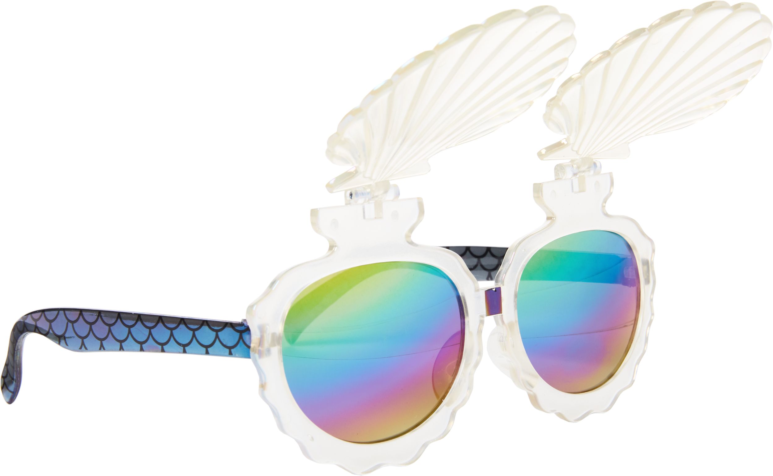 Lunettes de soleil, sirène et coquillages Front_Angled_Right