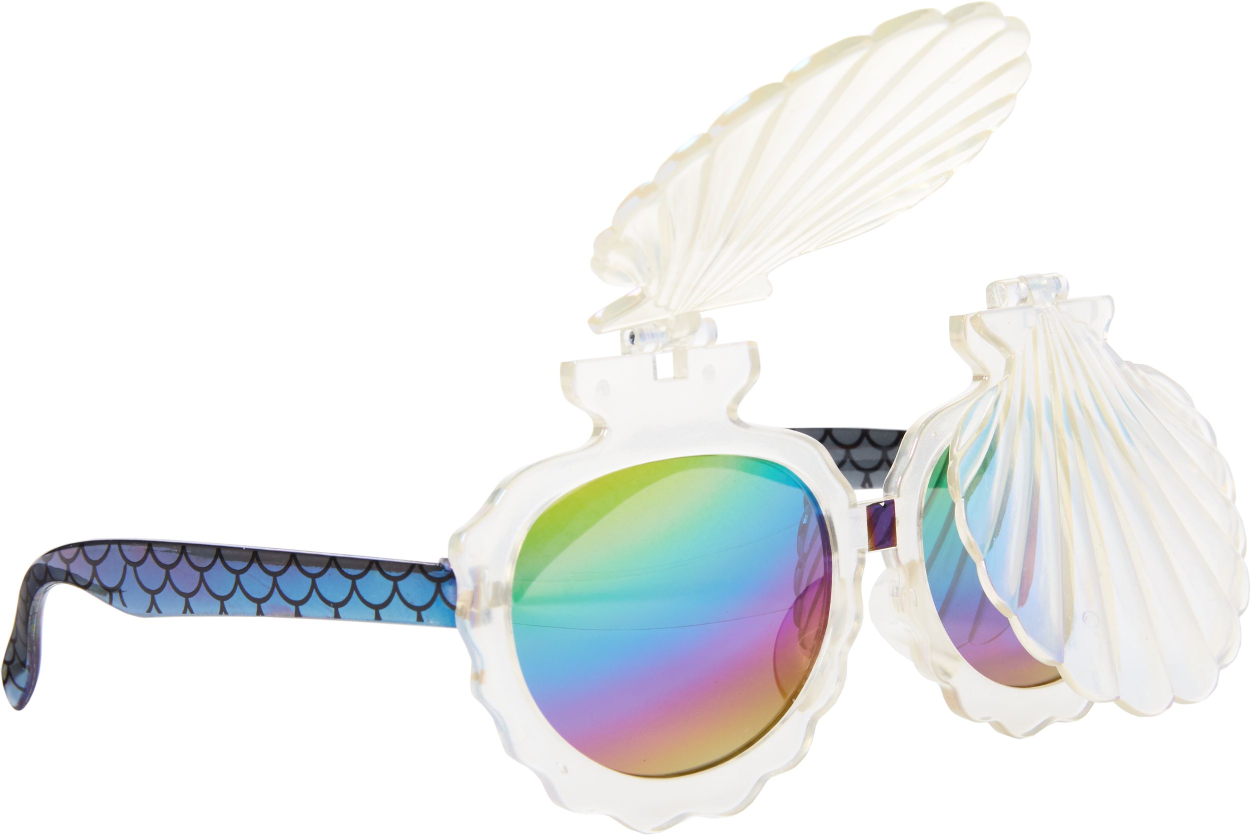 Lunettes de soleil, sirène et coquillages Front_Angled_Right