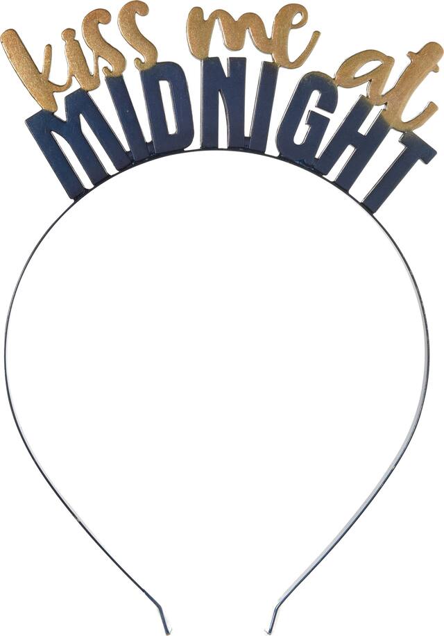 Midnight New Year's Eve Headband Front_Flat