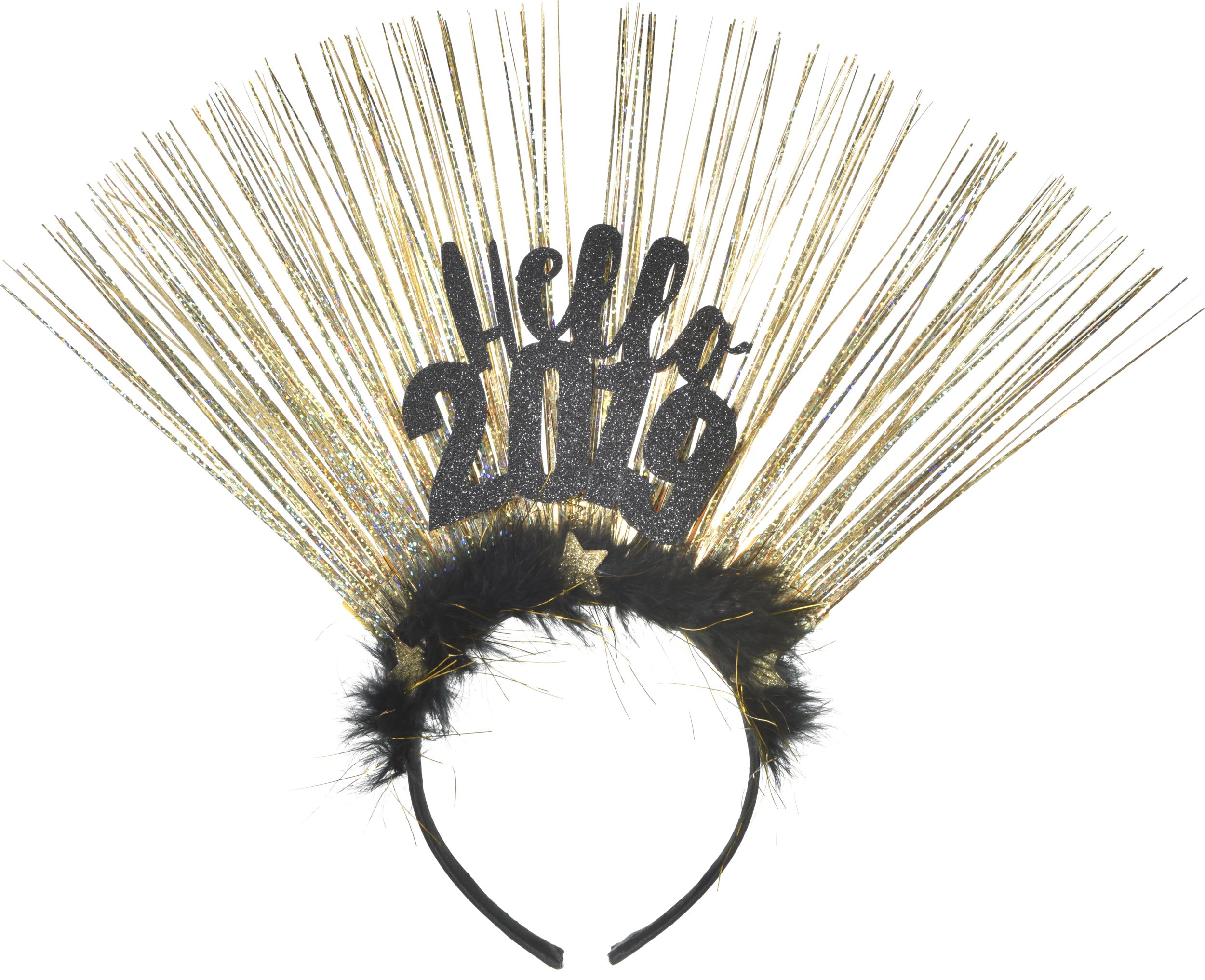 Black & Gold Hello 2020 Head Bopper Front_Flat