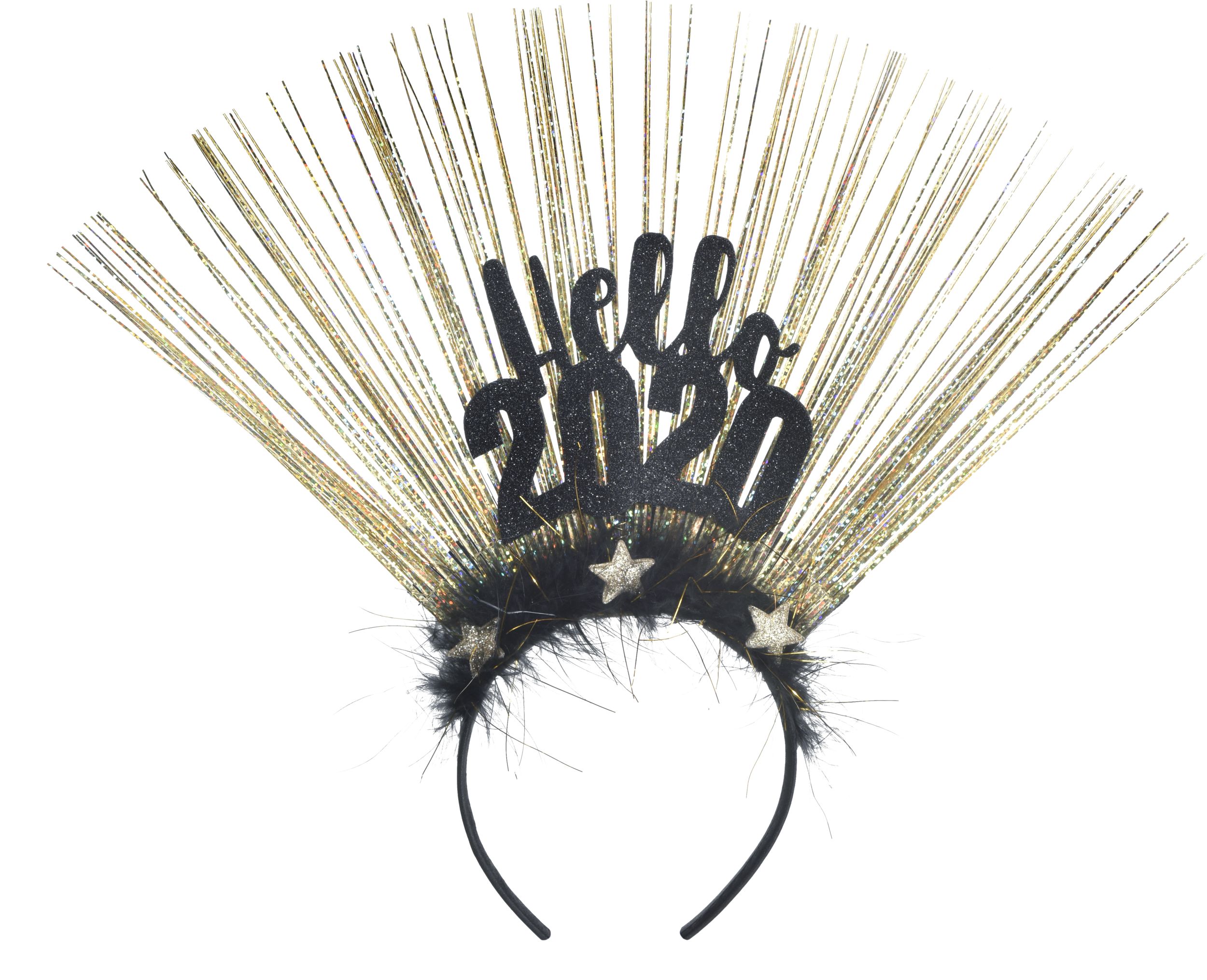 Black & Gold Hello 2020 Head Bopper Front_Flat
