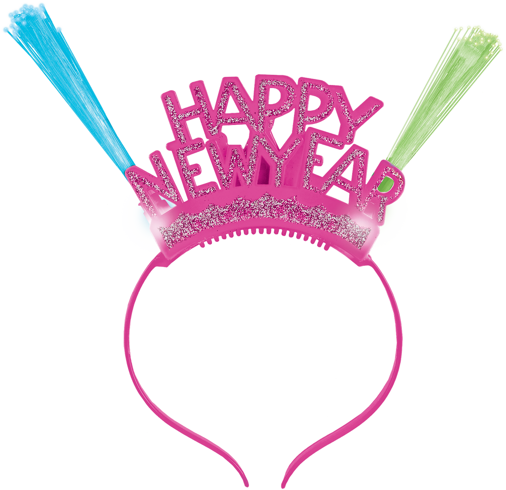 Light-Up Neon Happy New Year Headband | Party City