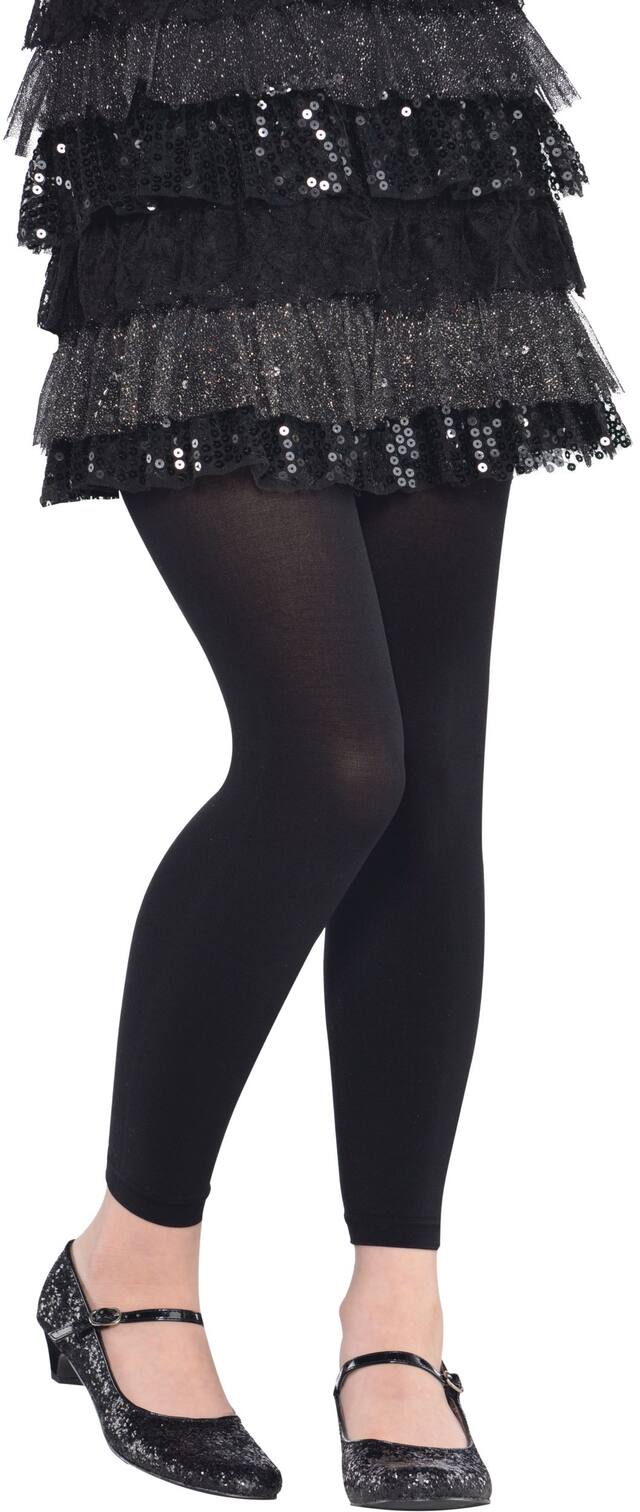 CH BLK FOOTLESS TIGH