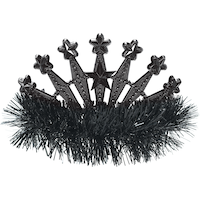 Diadème de guirlande en étoiles scintillantes Front_Flat