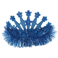 Diadème de princesse guirlande en étoiles scintillantes Front_Flat