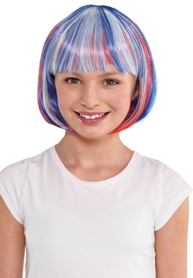 Patriotic Bob Wig Front_Flat