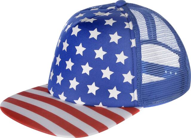 Patriotic Baseball Hat Front_Angled_Left