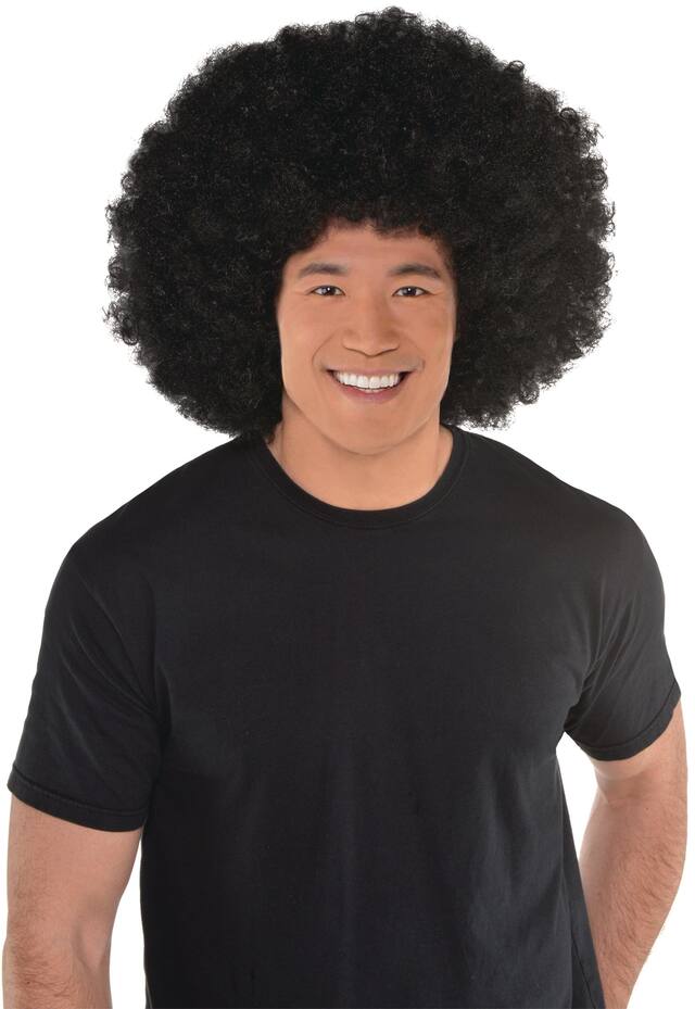 PERRUQUE BOUCL NOIR