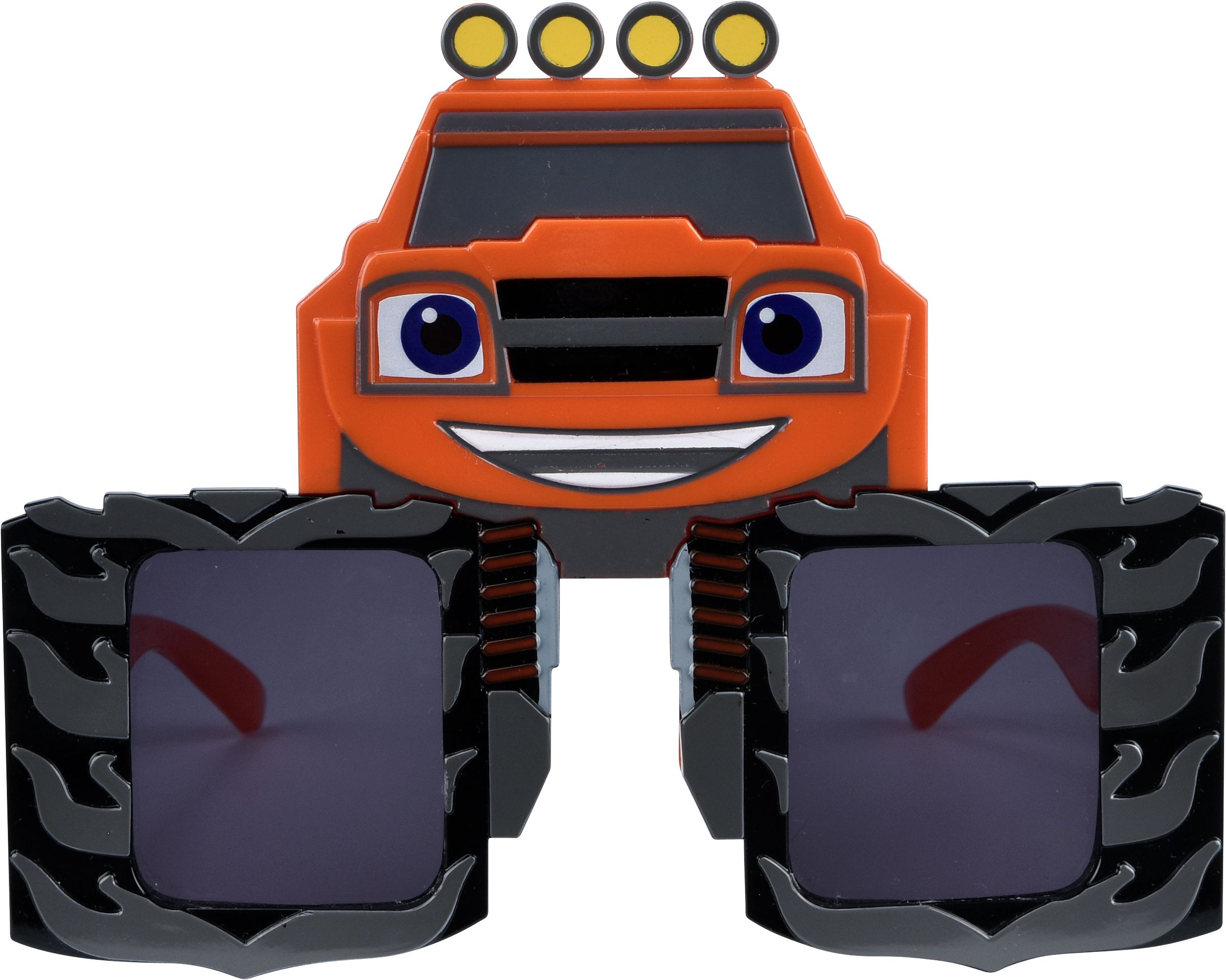Kids Nickelodeon Blaze and the Monster Machines Wearable Sunglasses, Orange/Black, One Size, for Birthday Party/Halloween Front_Flat