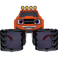 Kids Nickelodeon Blaze and the Monster Machines Wearable Sunglasses, Orange/Black, One Size, for Birthday Party/Halloween Front_Flat