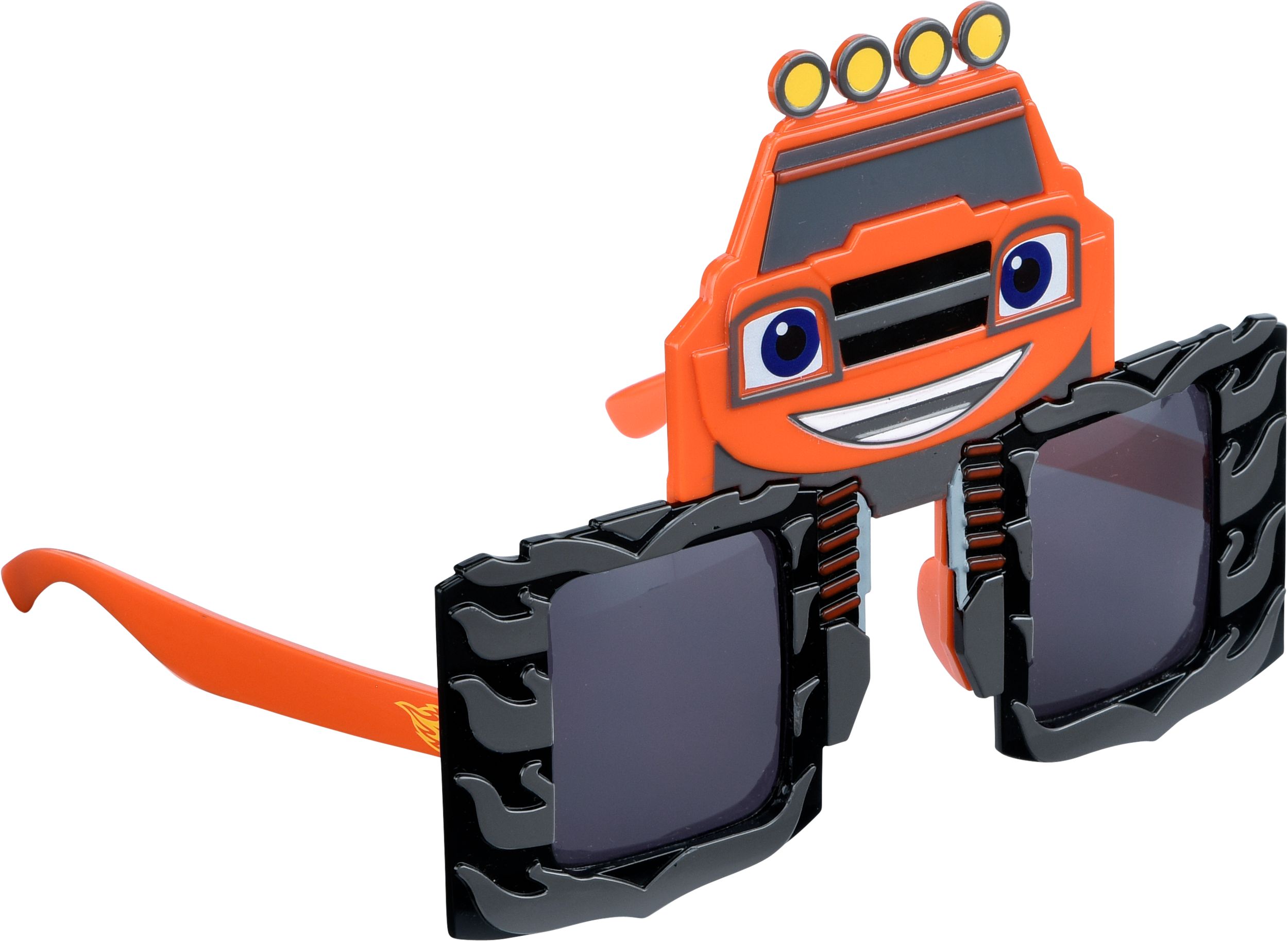 Kids Nickelodeon Blaze and the Monster Machines Wearable Sunglasses, Orange/Black, One Size, for Birthday Party/Halloween Front_Angled_Right