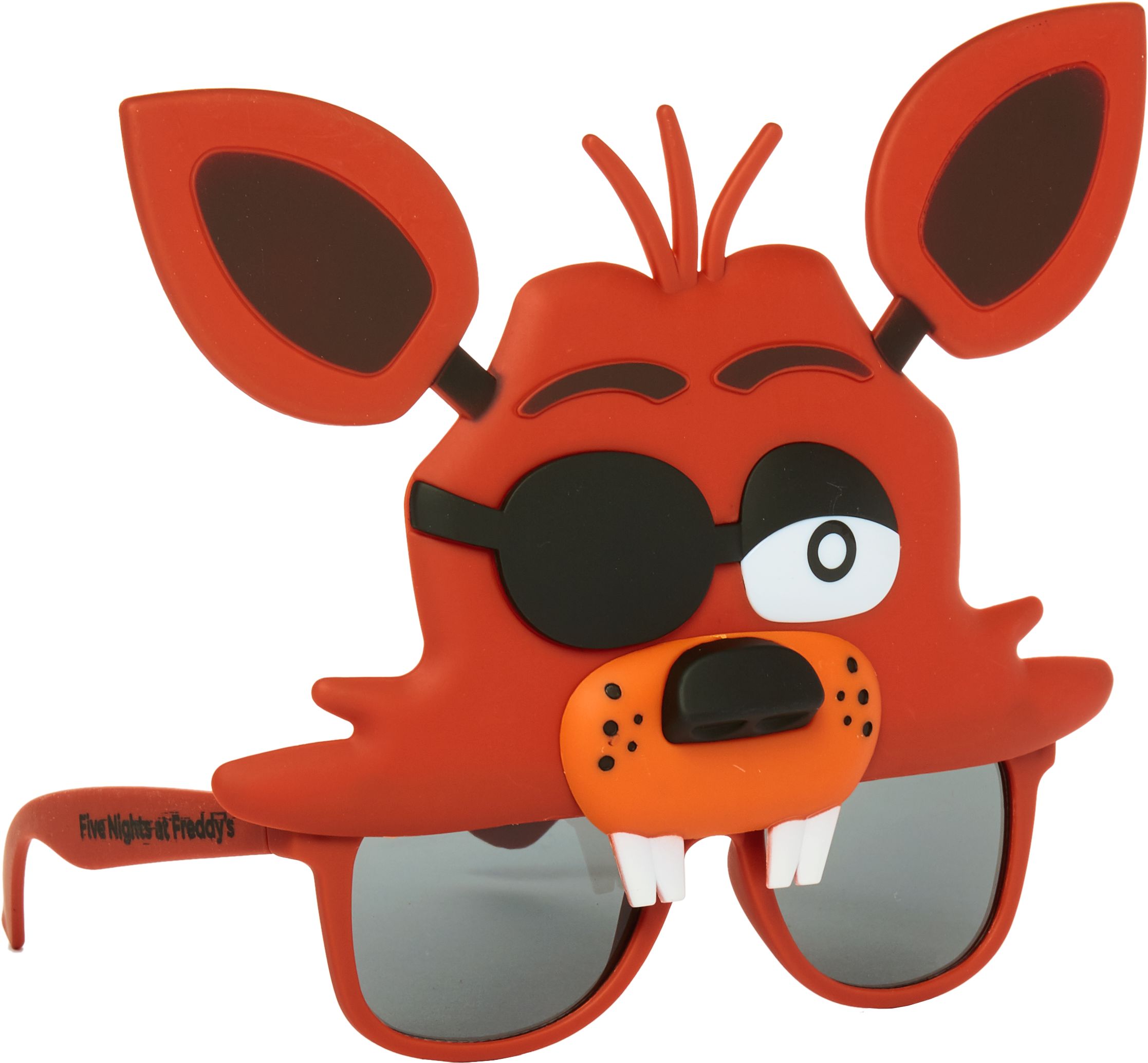 Kids Five Nights at Freddy's Foxy Wearable Sunglasses, Red, One Size, for Birthday Party/Halloween Front_Angled_Right