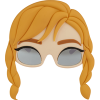 Kids Disney Frozen Anna Wearable Sunglasses, Orange, One Size, for Birthday Party/Halloween