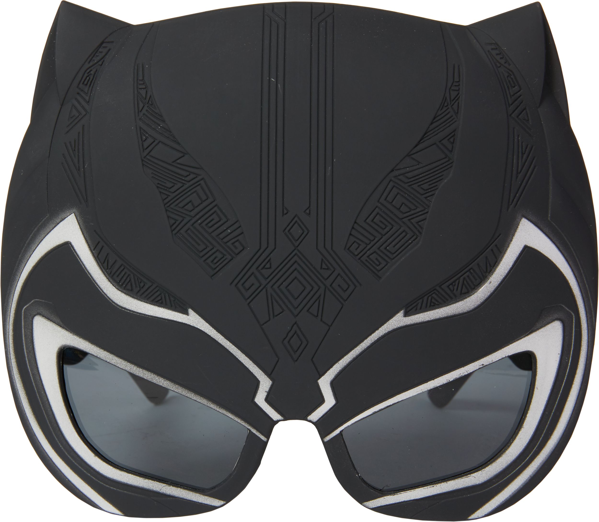 Kids Panther Wearable Sunglasses, Black, One Size, for Birthday Party/Halloween Front_Flat