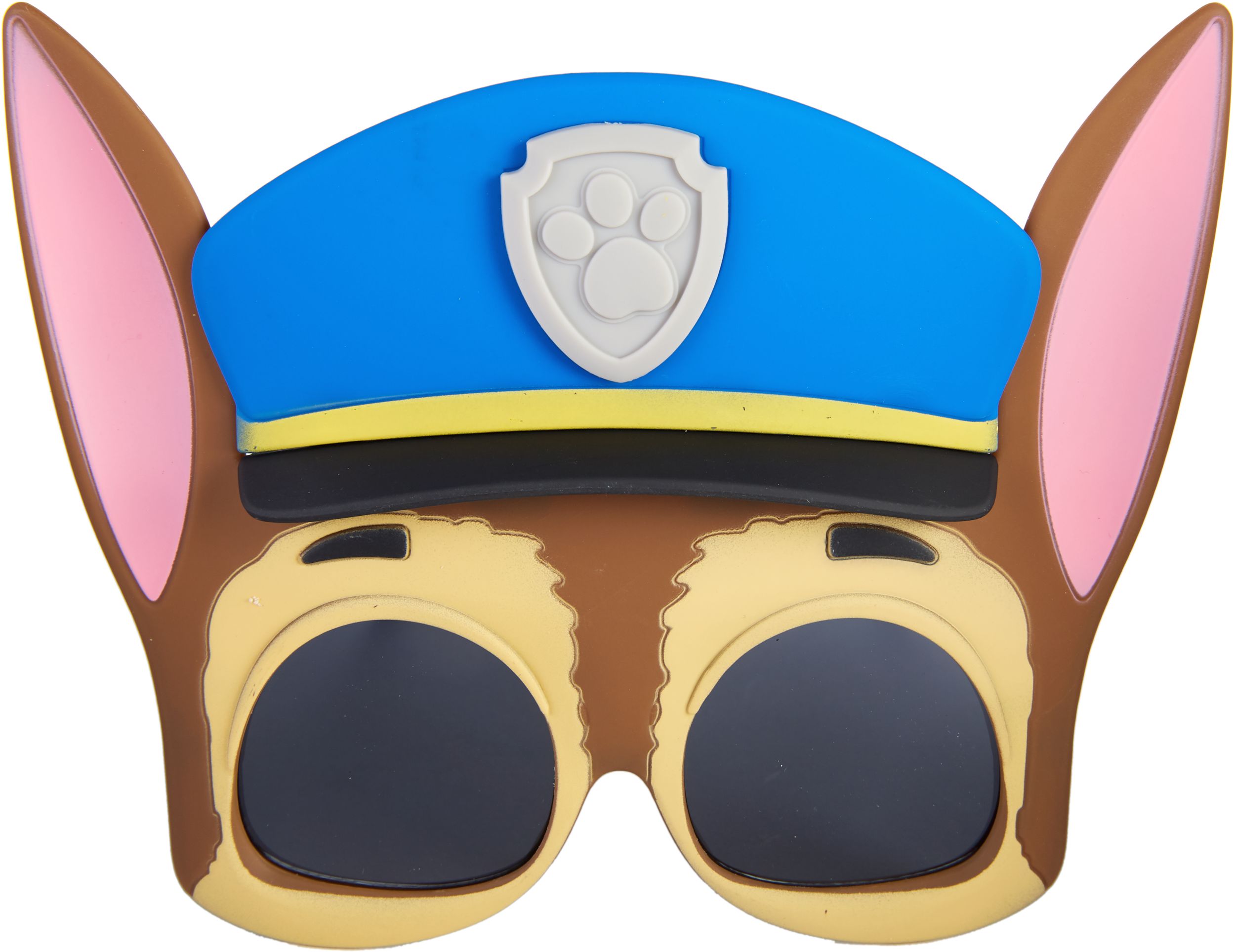 Kids Nickelodeon PAW Patrol Chase Wearable Sunglasses, Blue/Brown, One Size, for Birthday Party/Halloween, PAW Patrol Chase Sunglasses Front_Flat