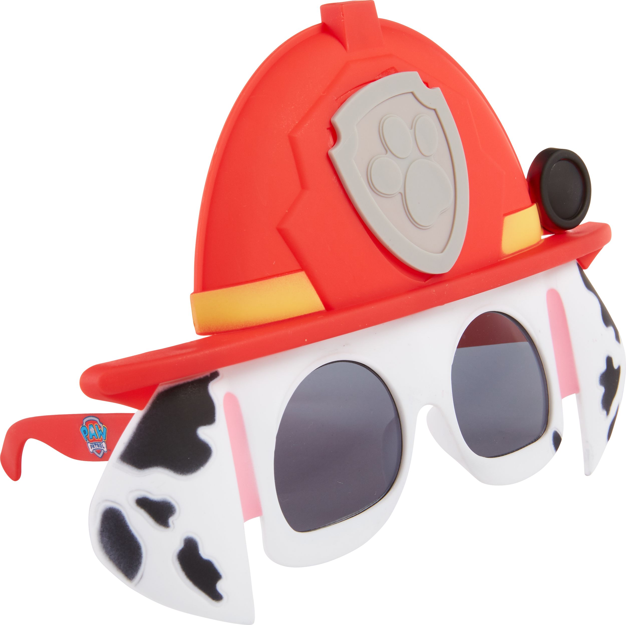 Kids Nickelodeon PAW Patrol Marshall Wearable Sunglasses, Red/White, One Size, for Birthday Party/Halloween, PAW Patrol Marshall Sunglasses Front_Angled_Right