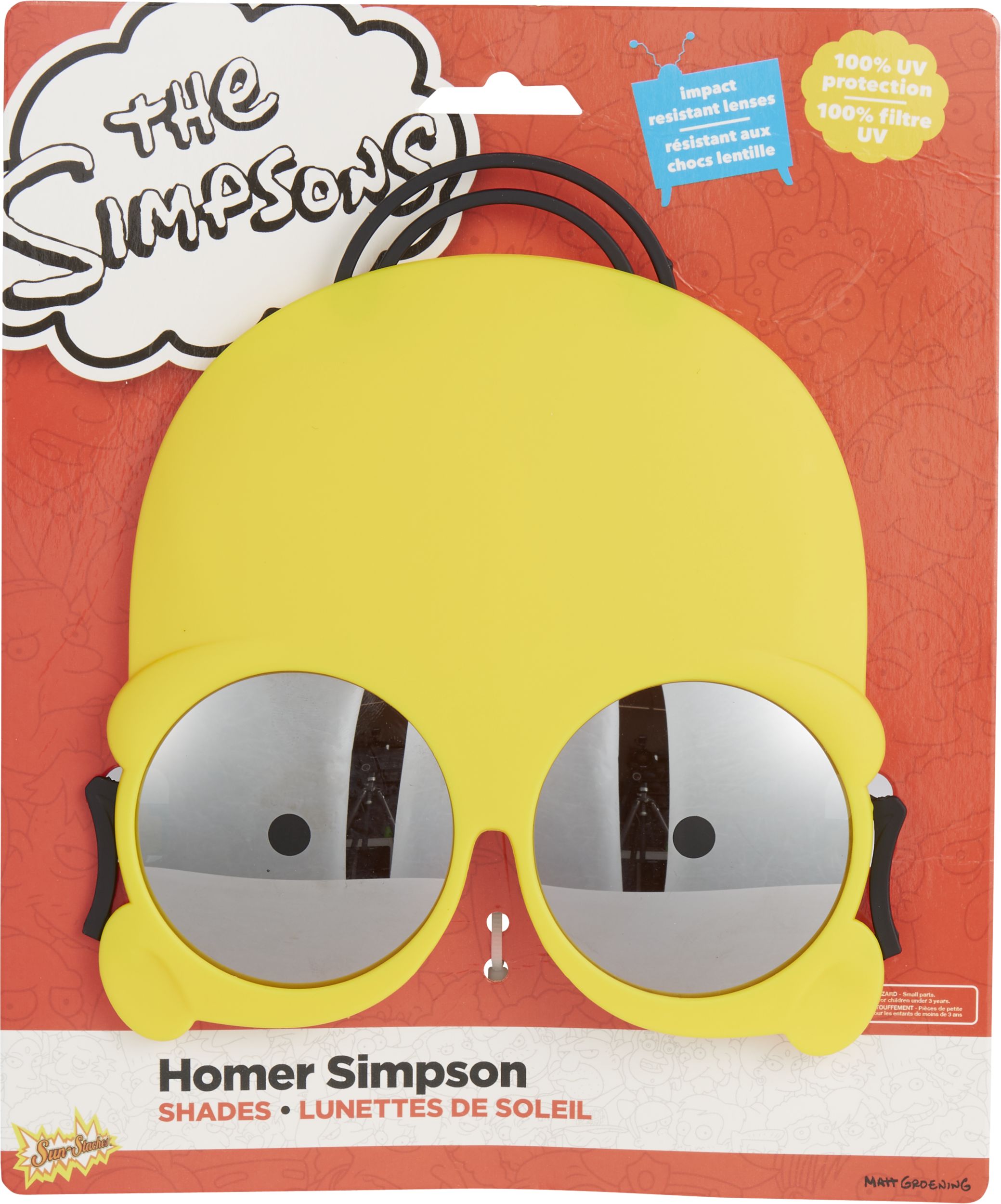 The Simpsons Homer Simpson Sunglasses Front_Flat
