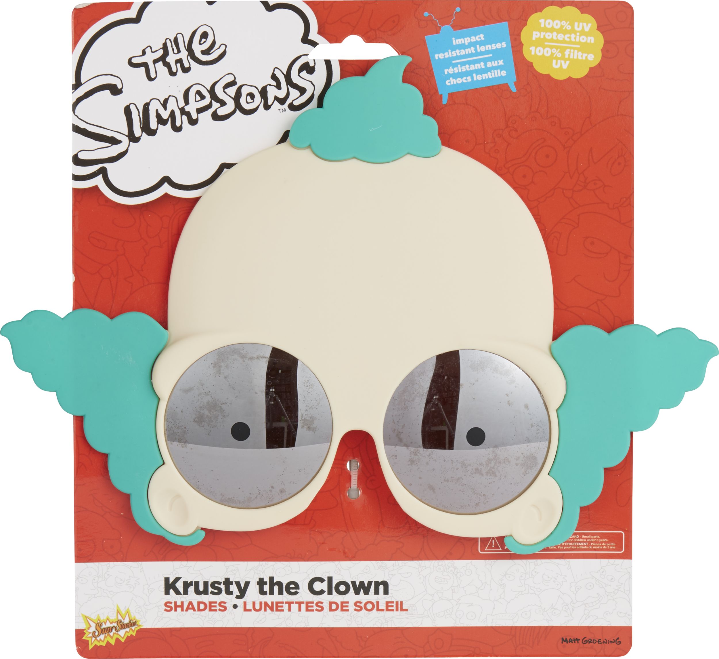 The Simpsons Krusty the Clown Sunglasses Front_Flat