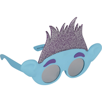 Kids Trolls Branch Wearable Sunglasses, Blue, One Size, for Birthday Party/Halloween