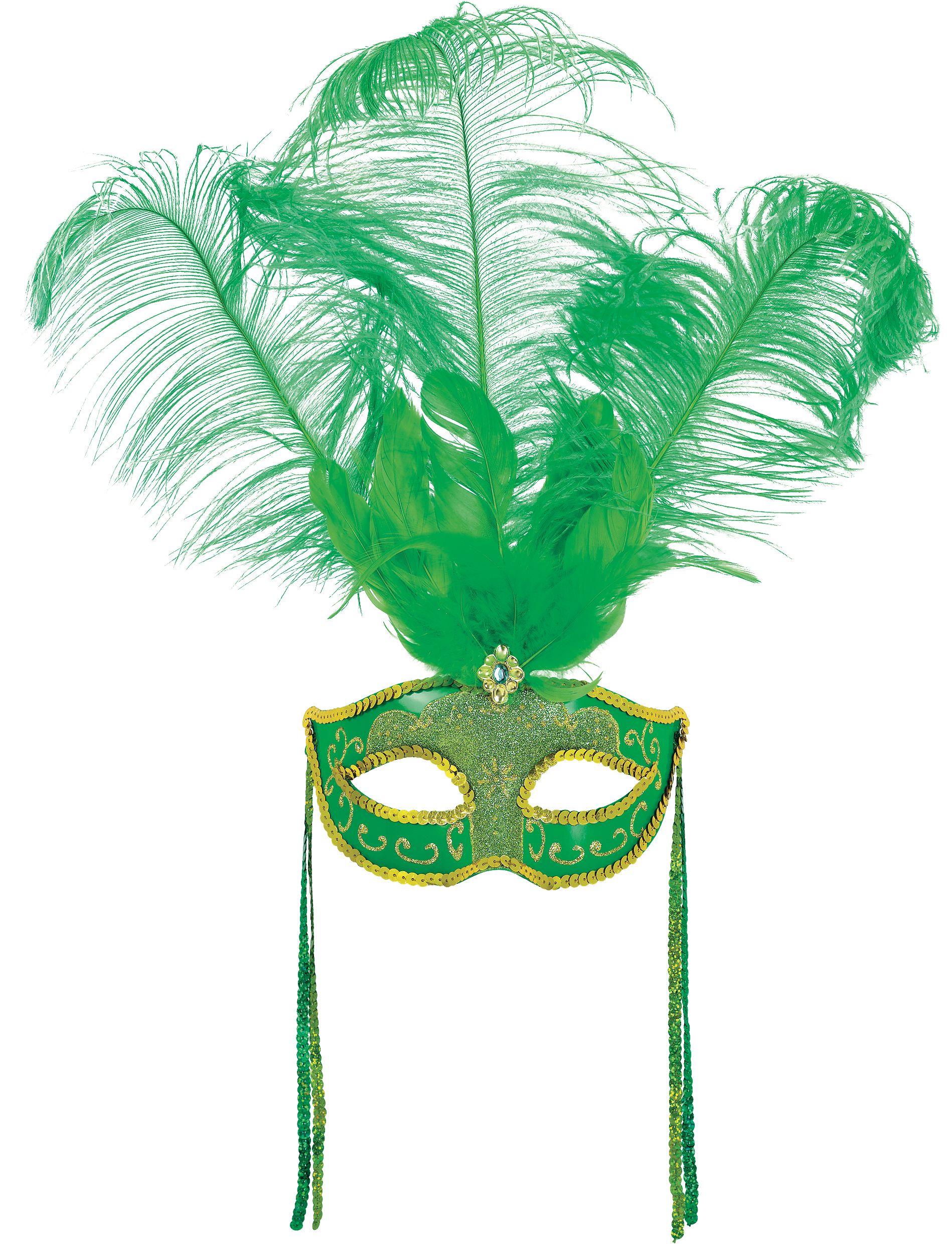 St Patrick's Day Masquerade Mask Front_Flat