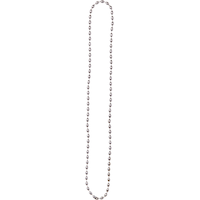 Metallic Beaded Necklace Jewelry, Assorted Colours, 30-in, Wearable Costume Accessory for Halloween Front_Flat