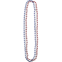 Patriotic Disco Ball Bead Necklaces, 3-pk Overhead_Flat