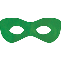 Superhero Domino Fabric Mask, Assorted Colours, One Size, Wearable Costume Accessory for Halloween