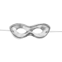 Masque en tissu de superhéros, choix de couleurs, taille unique, accessoire de costume à porter pour l'Halloween Front_Flat