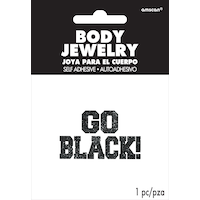 Colour Glitter Body Jewellery Sticker, Assorted Colours, 2-in, Wearable Accessory for Sports Front_Flat