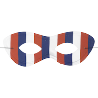 Red, White & Blue Domino Mask Front_Flat