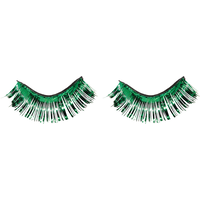 Self-Adhesive Tinsel Fake False Eyelashes, Assorted Colours, One Size, Wearable Costume Accessory for Halloween Front_Flat