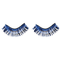 Self-Adhesive Tinsel Fake False Eyelashes, Assorted Colours, One Size, Wearable Costume Accessory for Halloween Front_Flat