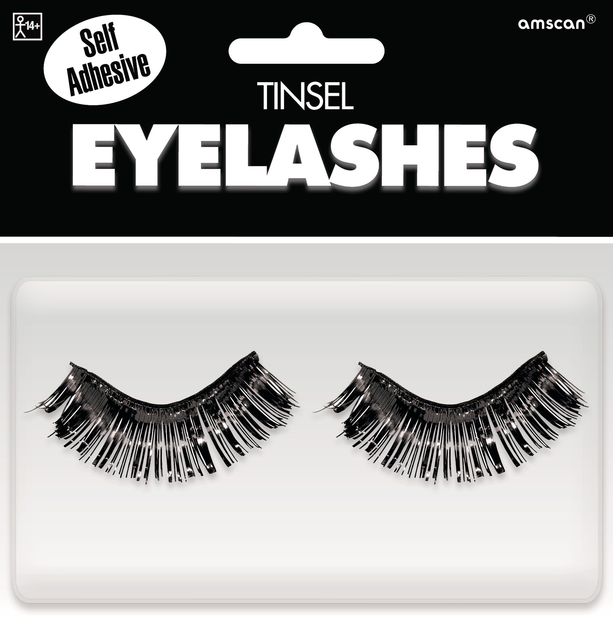 BLK TINSEL EYELASHES
