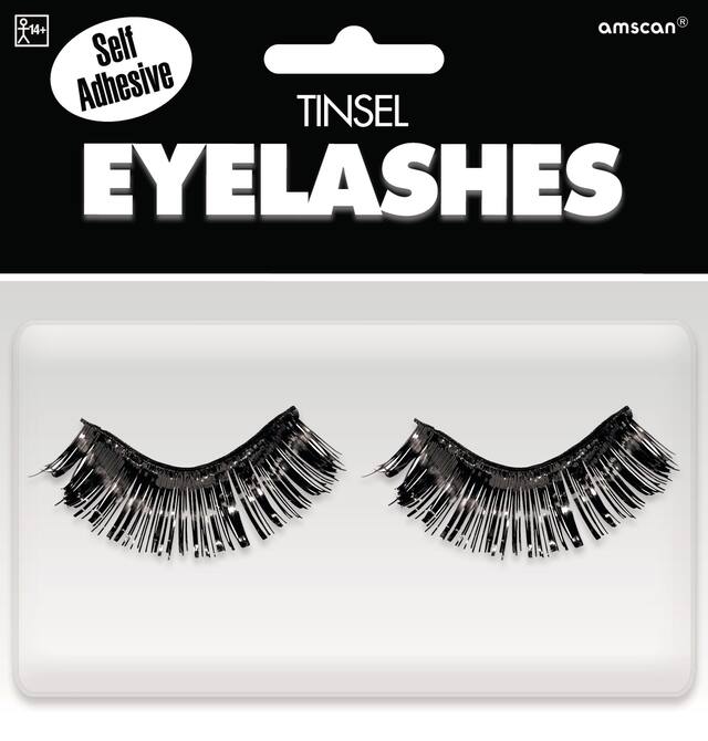 BLK TINSEL EYELASHES
