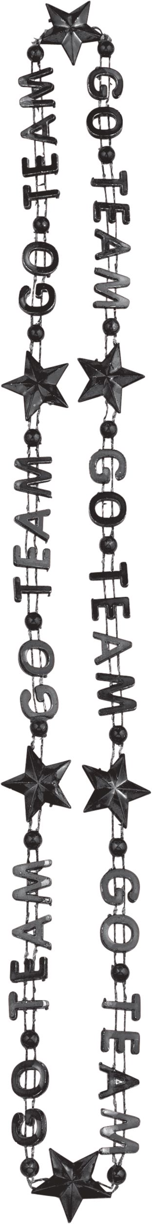 3CT BLK WORD NECKLAC