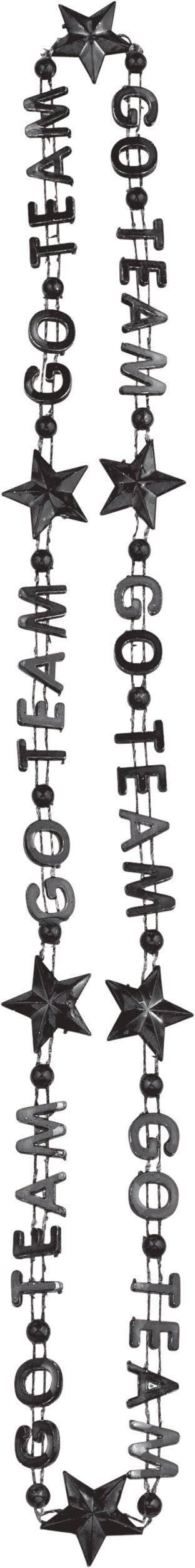 3CT BLK WORD NECKLAC