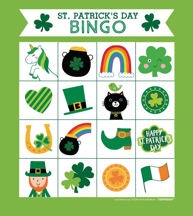 St. Patrick's Day Bingo Front_Flat