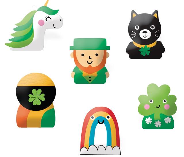 St. Patrick's Day Finger Puppet Mystery Pack Front_Flat